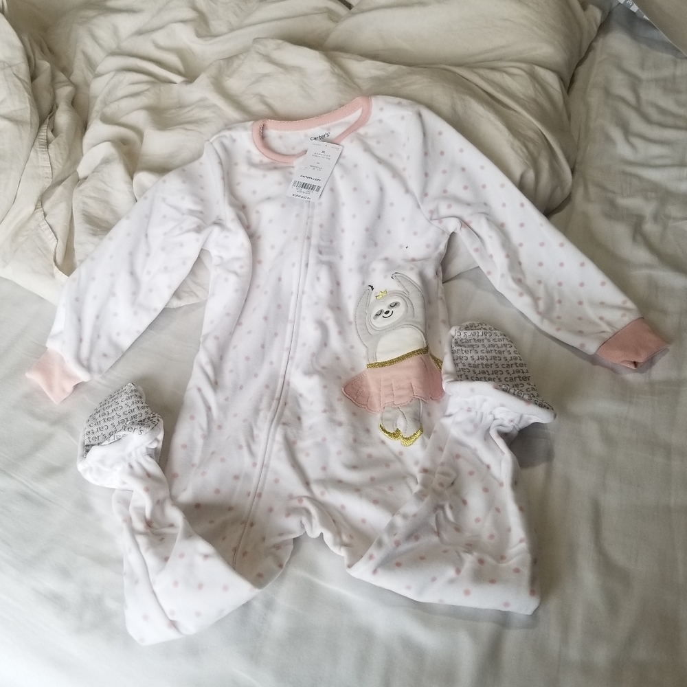 Carter's fleece footed sleeper